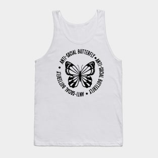 Anti social butterfly Tank Top